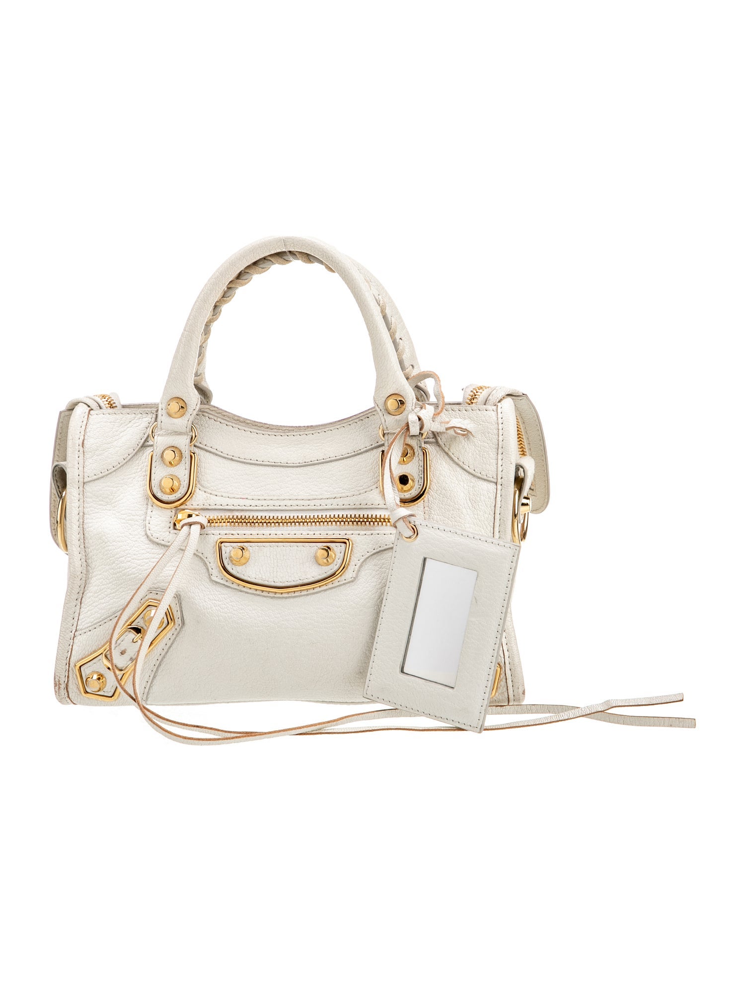 Balenciaga Leather Motocross City Metallic Edge