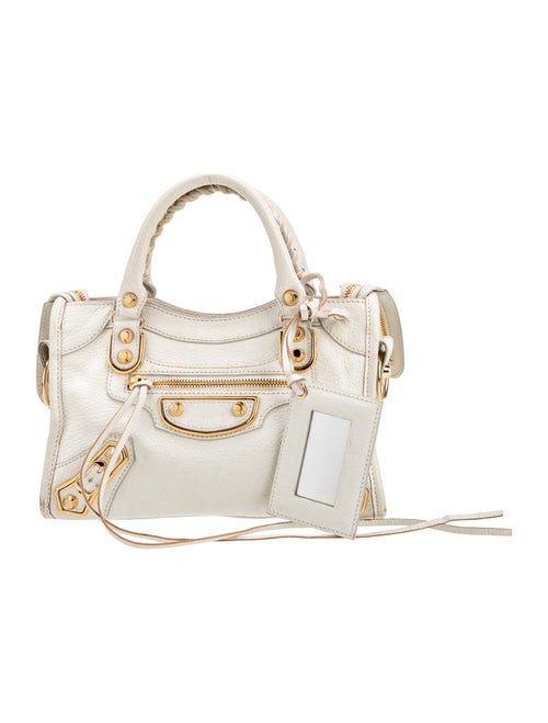 Balenciaga Leather Motocross City Metallic Edge