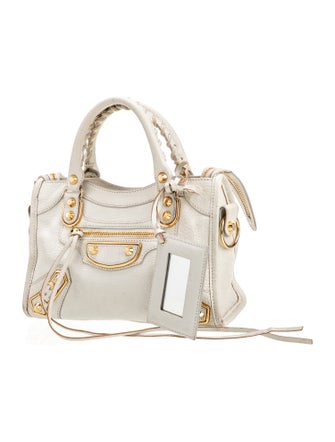 Balenciaga Leather Motocross City Metallic Edge