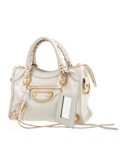 Balenciaga Leather Motocross City Metallic Edge