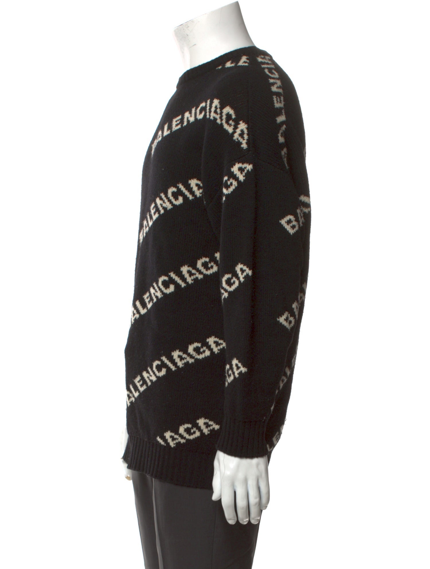 Balenciaga 2018 All Over Logo Pullover
