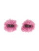 Balenciaga Fur BB Clip-On Earrings