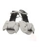 Balenciaga Leather Bow Accents Slingback Sandals