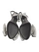Balenciaga Leather Bow Accents Slingback Sandals