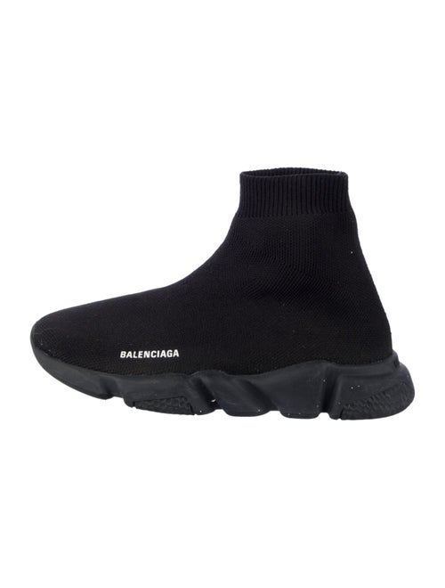 Balenciaga kid boys' black and white shoes