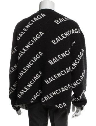 Balenciaga 2021 Signature Logo Cardigan