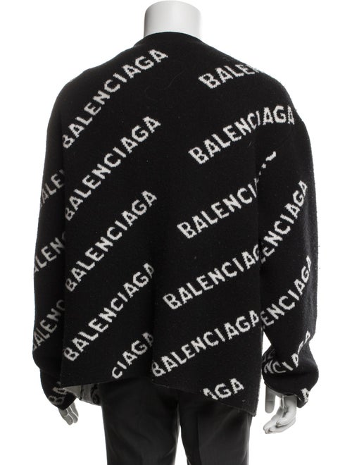 Balenciaga 2021 Signature Logo Cardigan
