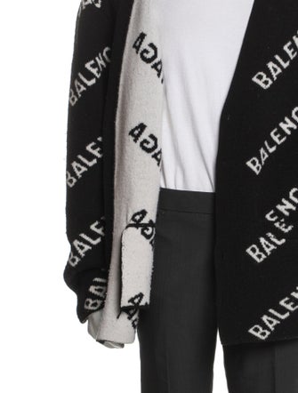 Balenciaga 2021 Signature Logo Cardigan