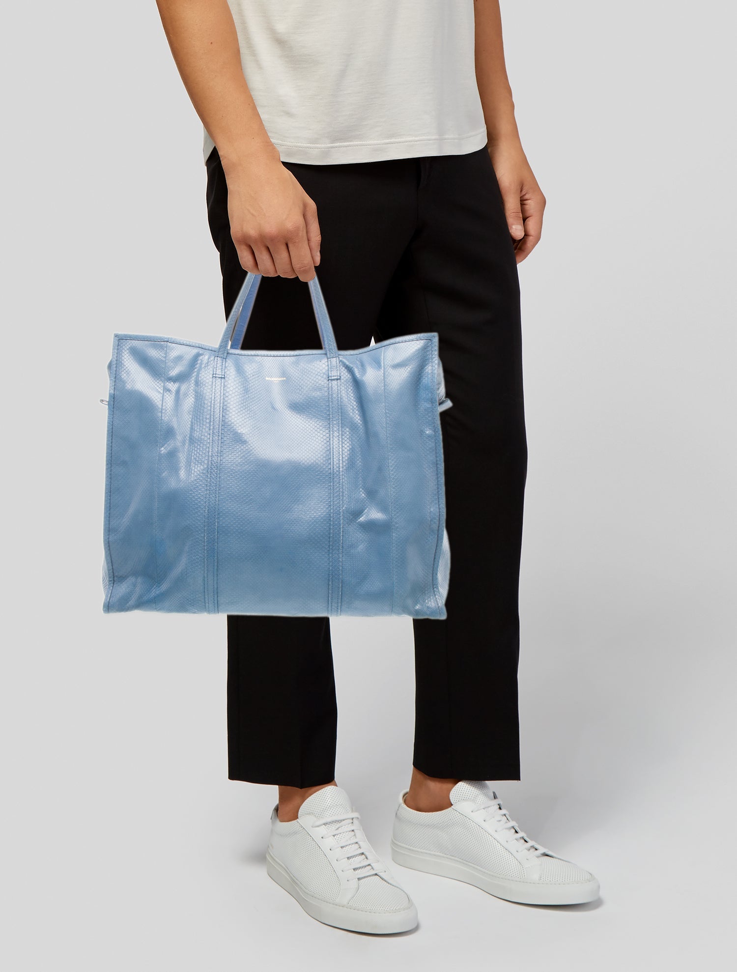 Balenciaga Python Bazar Shopper XL