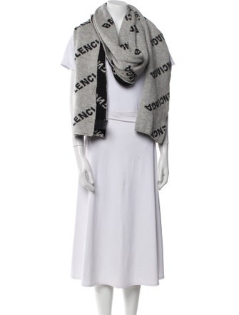 Balenciaga Wool Printed Scarf