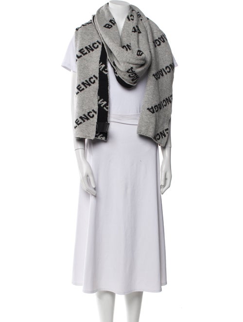 Balenciaga Wool Printed Scarf