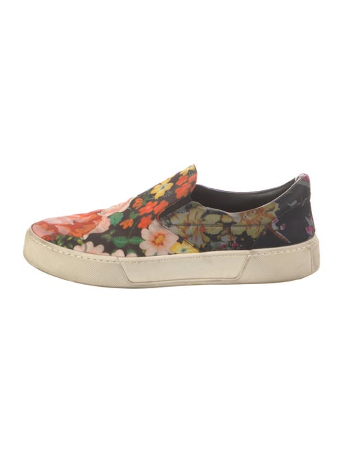 Balenciaga Leather Floral Print Sneakers