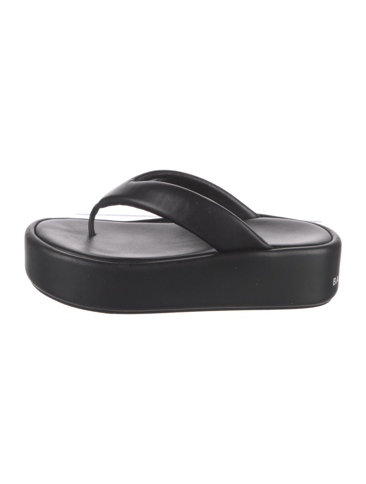 Balenciaga Leather Flip Flops