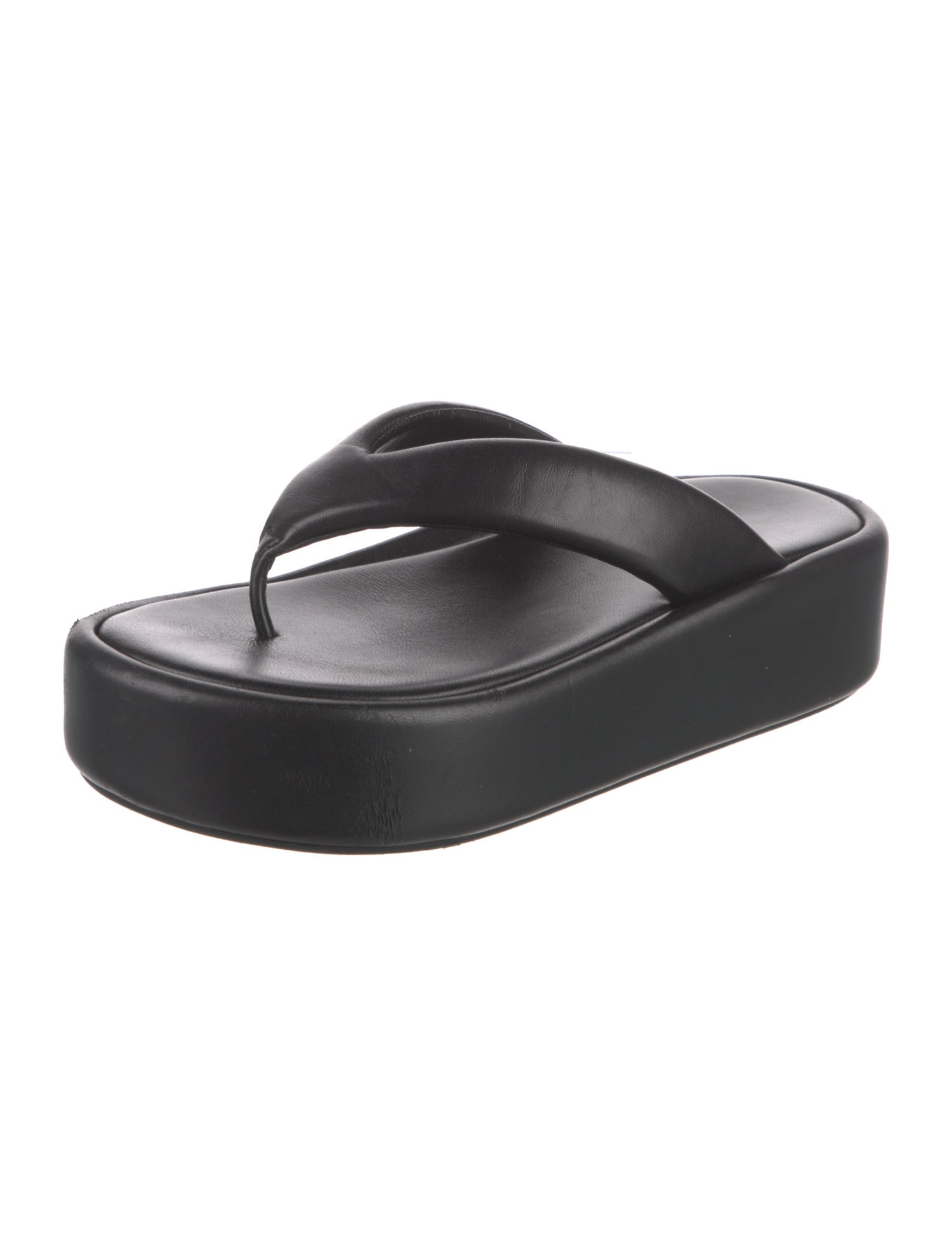 Balenciaga Leather Flip Flops