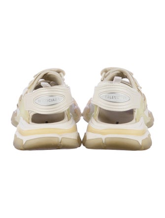 Balenciaga Leather Cutout Accent Slingback Sandals