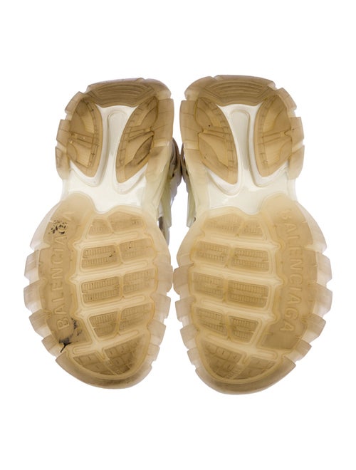 Balenciaga Leather Cutout Accent Slingback Sandals