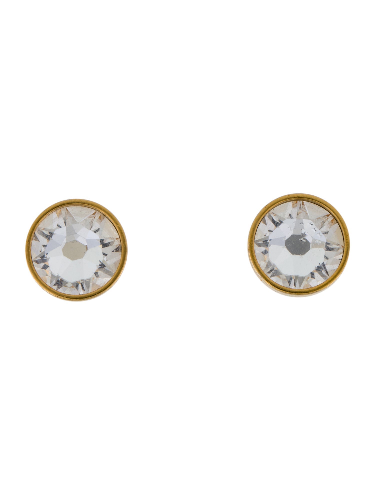 Balenciaga Crystal Plug Stud Earrings