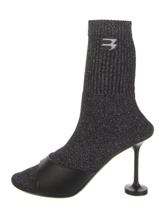 Balenciaga Glitter Glitter Accents Sock Boots