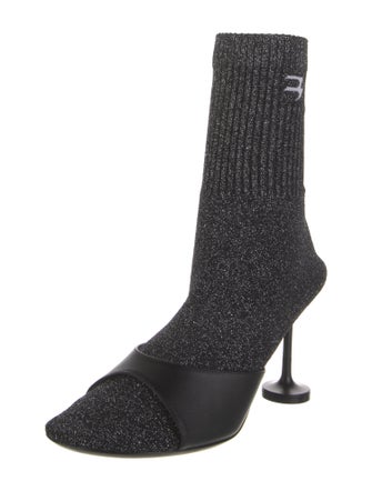 Balenciaga Glitter Glitter Accents Sock Boots