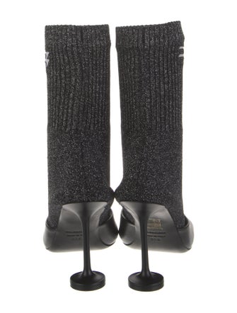 Balenciaga Glitter Glitter Accents Sock Boots