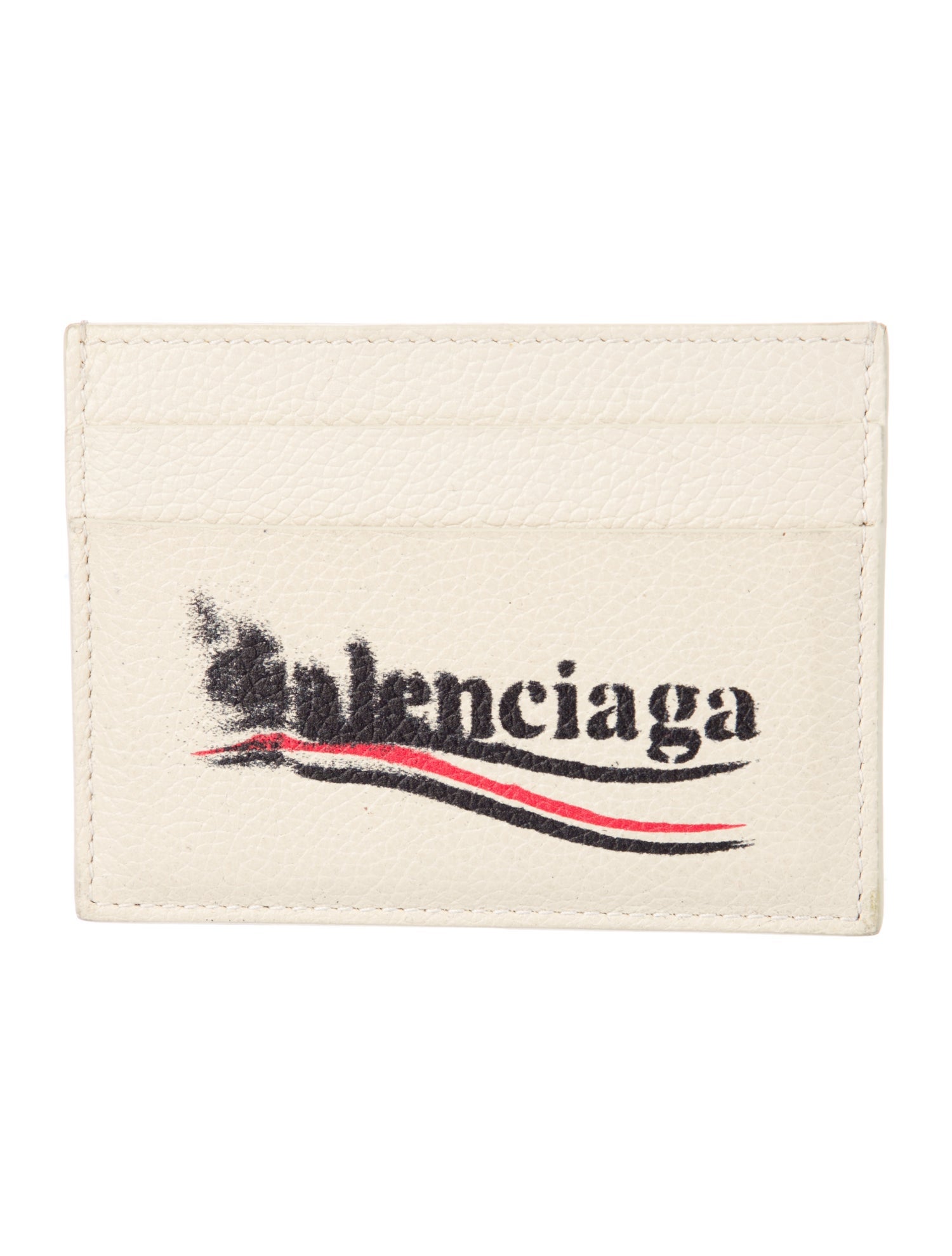 Balenciaga Leather Printed Card Holder
