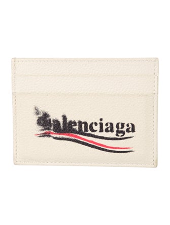 Balenciaga Leather Printed Card Holder