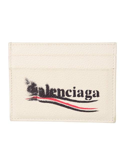Balenciaga Leather Printed Card Holder