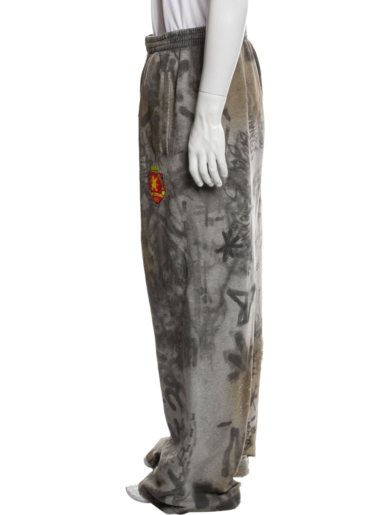 Balenciaga 2023 Printed Lounge Bottoms w/ Tags