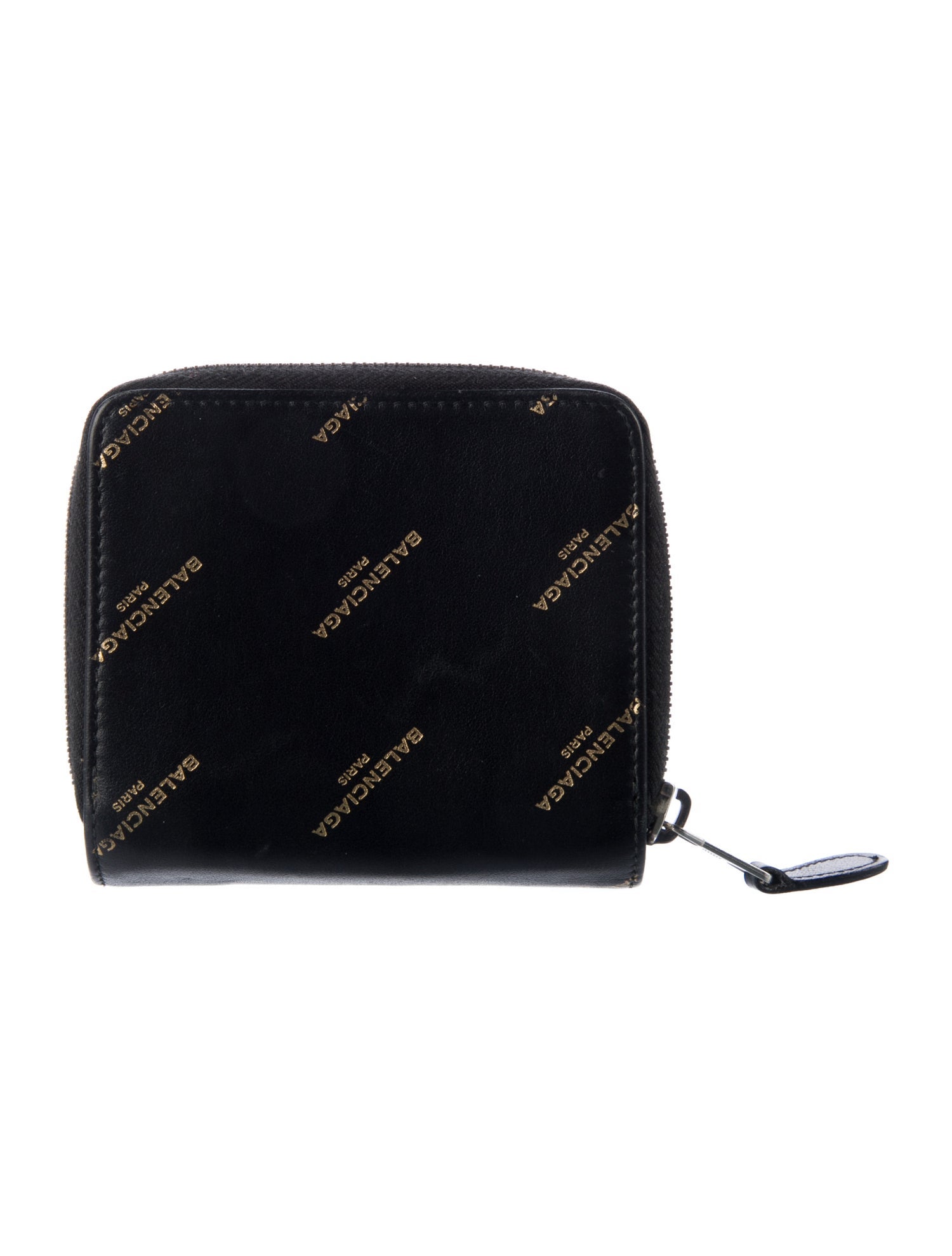 Balenciaga Leather Printed Compact Wallet
