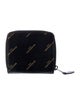 Balenciaga Leather Printed Compact Wallet