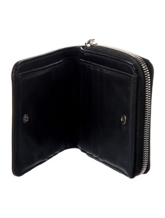Balenciaga Leather Printed Compact Wallet