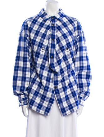 Balenciaga 2019 Plaid Print Jacket