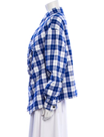 Balenciaga 2019 Plaid Print Jacket