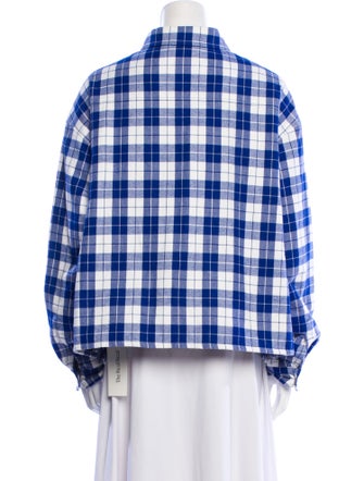 Balenciaga 2019 Plaid Print Jacket