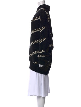 Balenciaga Camel Hair Printed Sweater