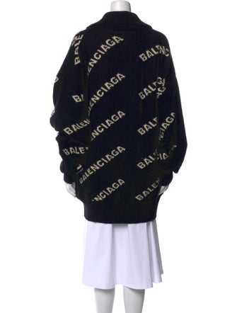 Balenciaga Camel Hair Printed Sweater