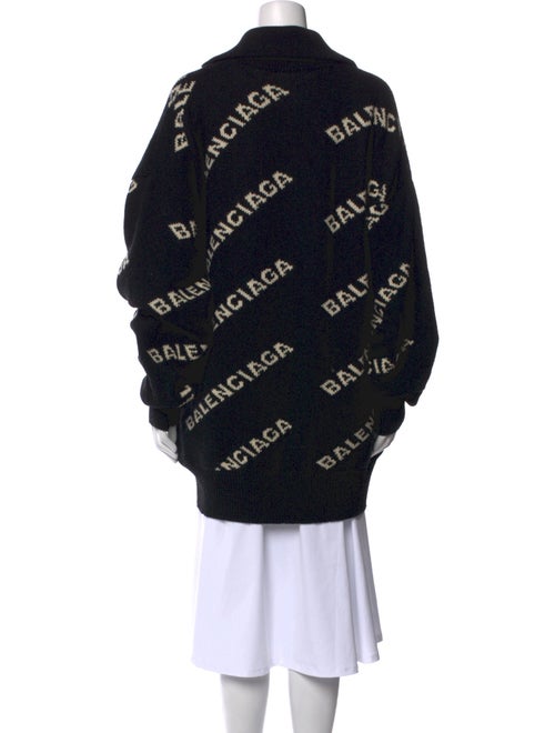 Balenciaga Camel Hair Printed Sweater