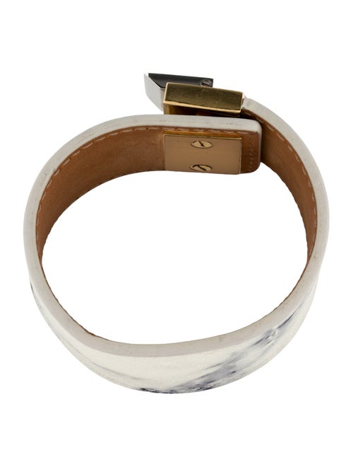 Balenciaga Leather Le Dix Wrap Bracelet