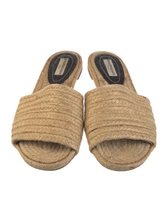 Balenciaga Straw Espadrilles