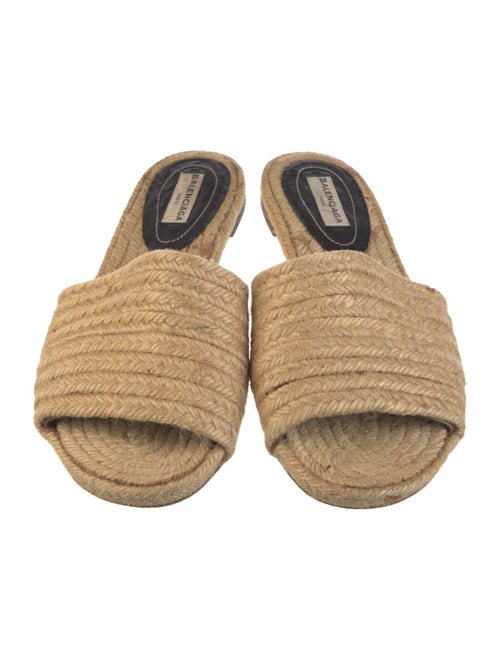 Balenciaga Straw Espadrilles