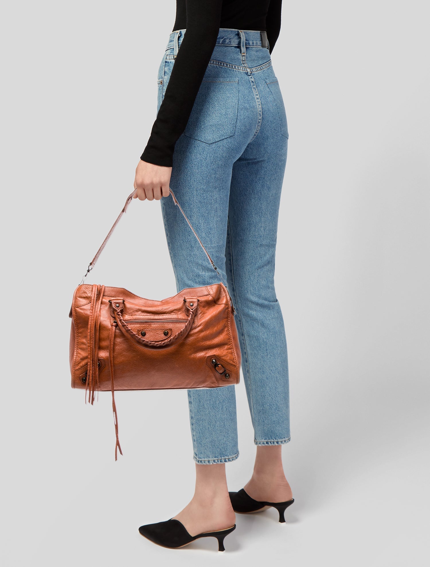 Balenciaga Leather Motocross Classic City