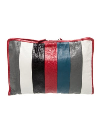 Balenciaga Leather Bazar Zip Pouch