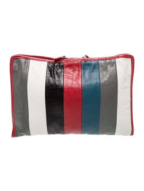 Balenciaga Leather Bazar Zip Pouch