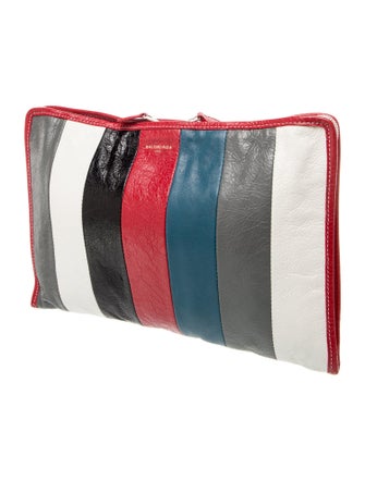 Balenciaga Leather Bazar Zip Pouch