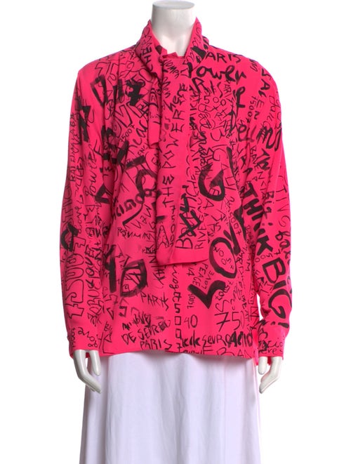 Balenciaga 2019 Printed Blouse