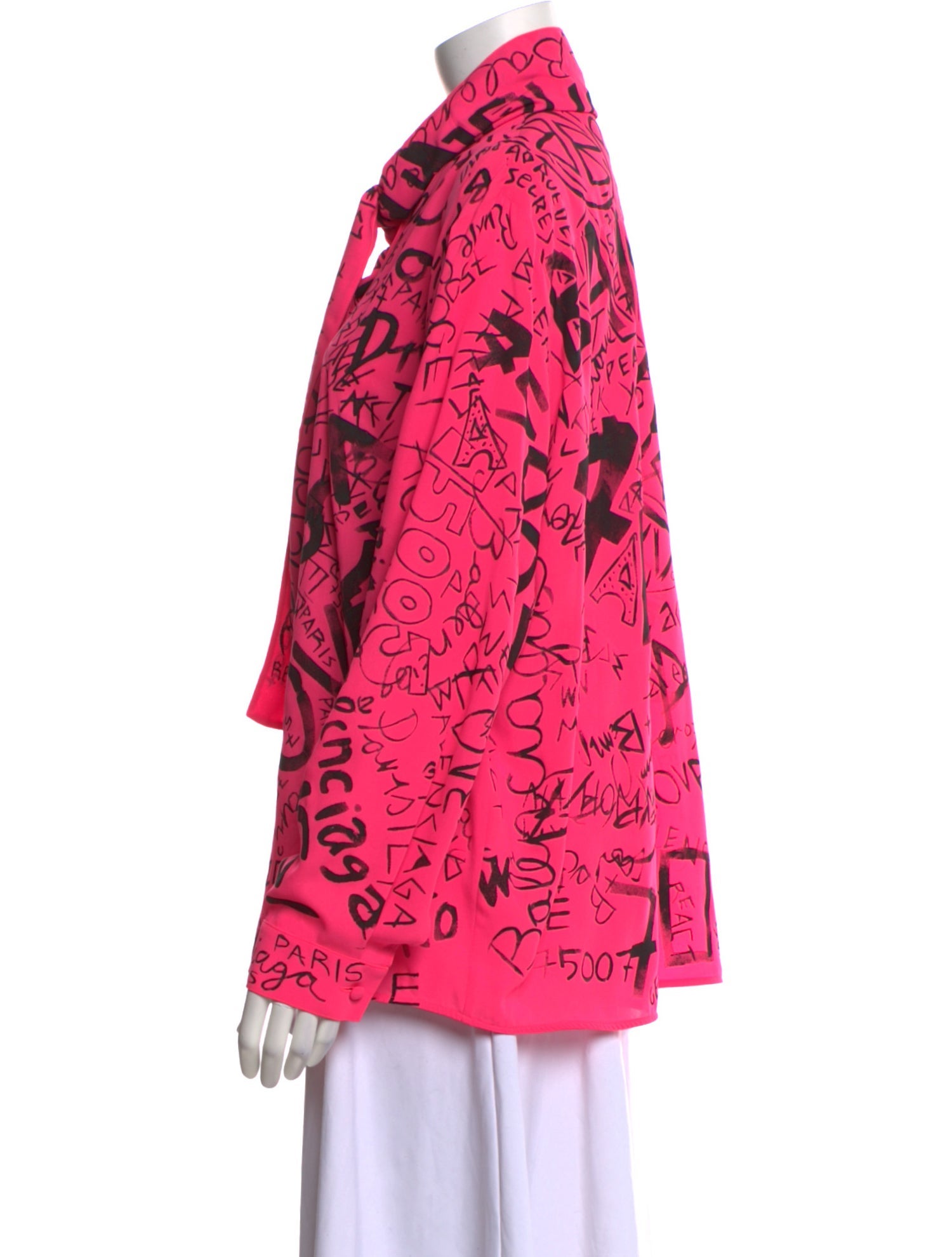 Balenciaga 2019 Printed Blouse