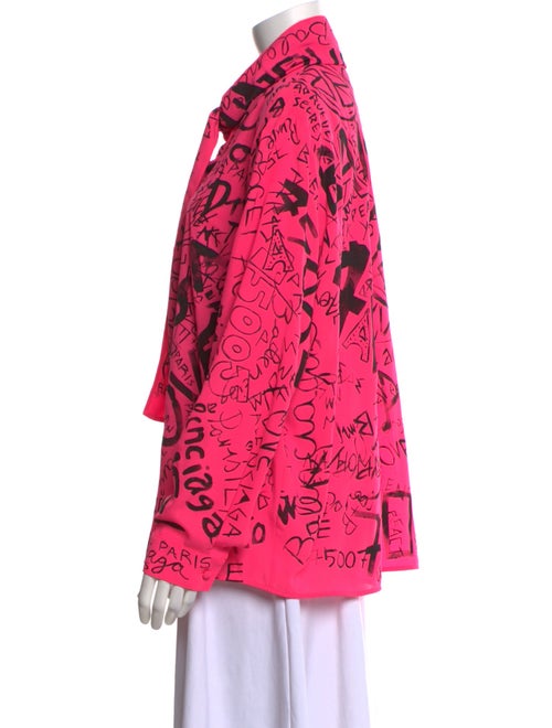 Balenciaga 2019 Printed Blouse