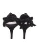Balenciaga Velvet Bow Accents Slingback Pumps