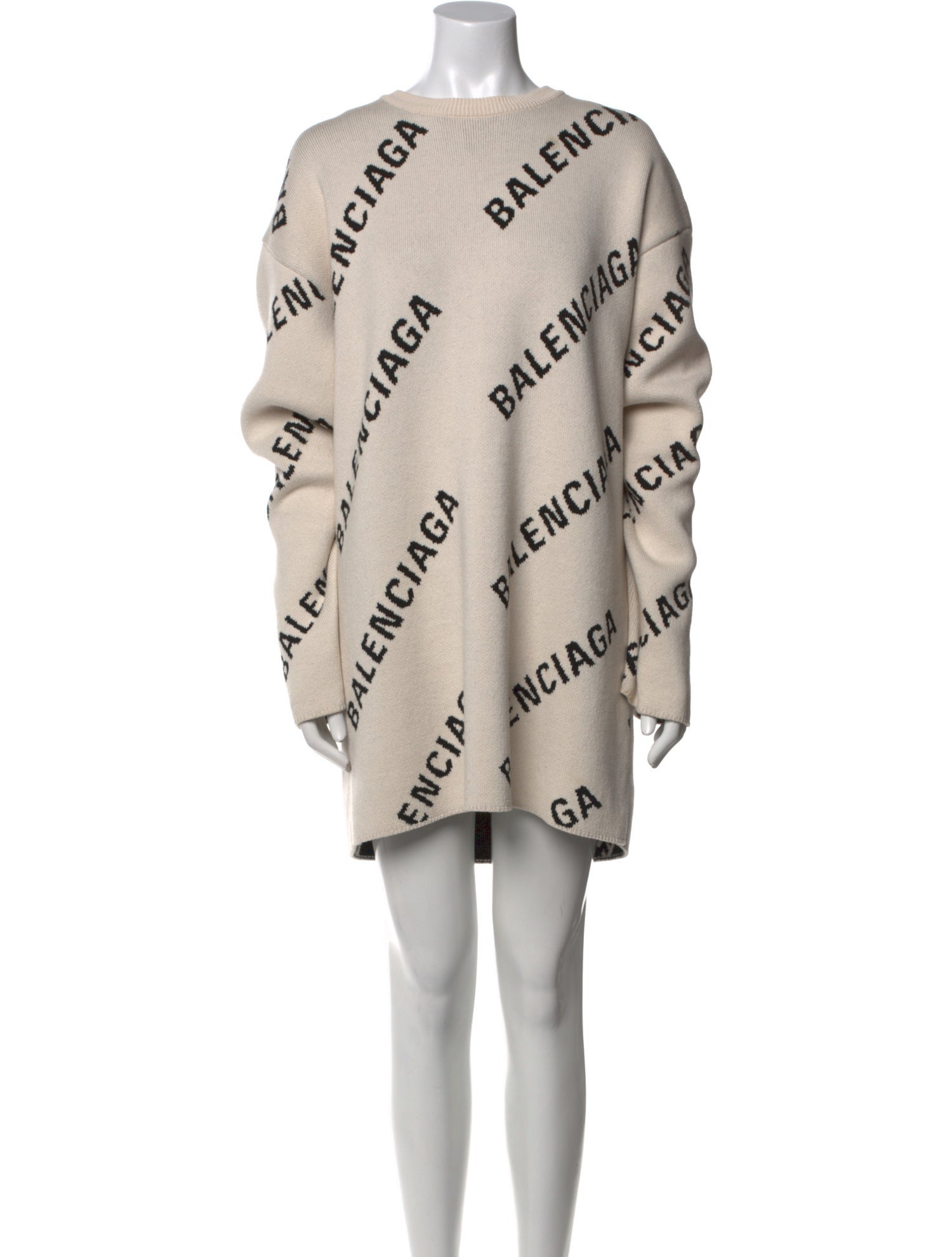 Balenciaga 2021 All Over Logo Sweater