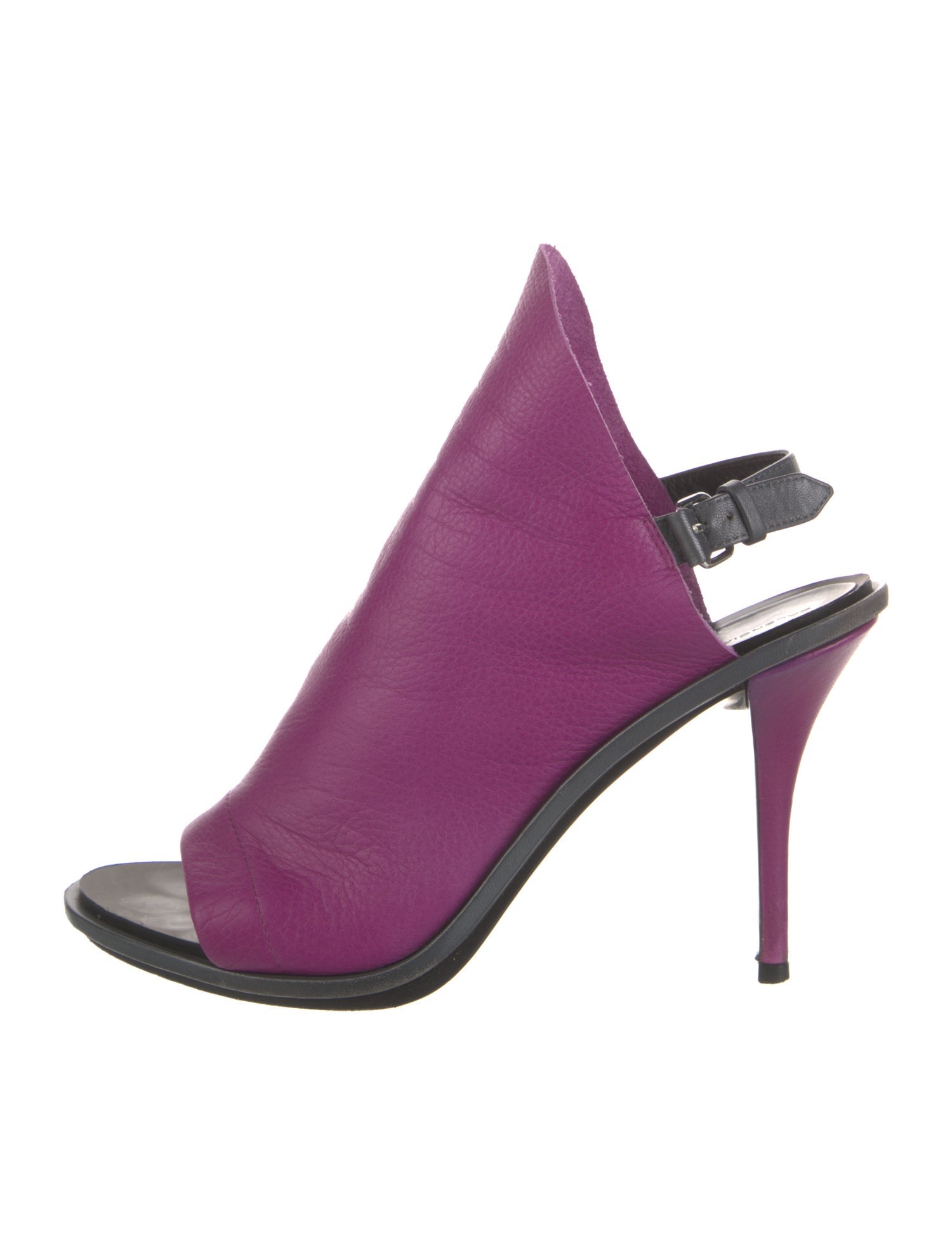 Balenciaga Leather Slingback Sandals